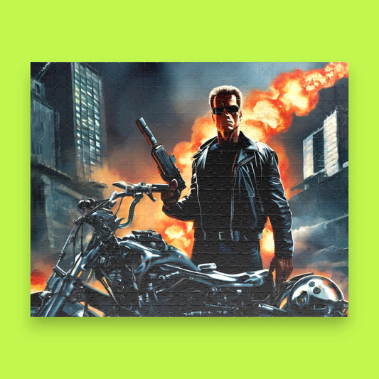 Arnold Schwarzenegger Doomsday Scene Puzzle Piece